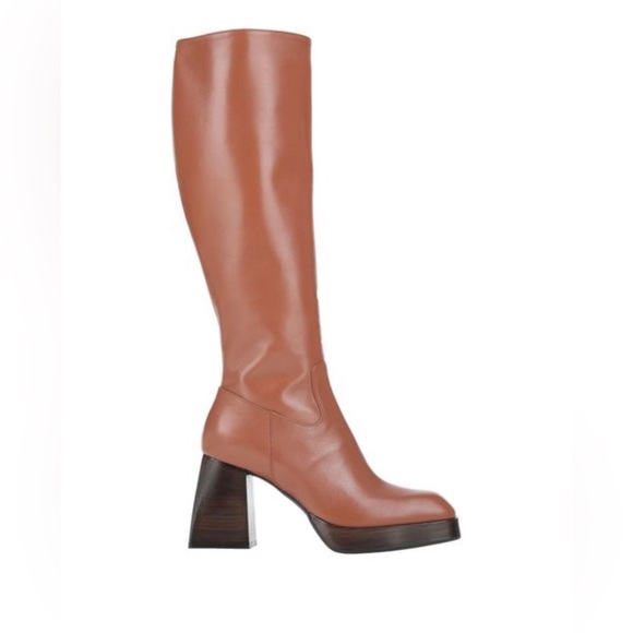 NWB! talian made giampaolo viozzi leather heeled boot size 8 - Picture 3 of 4